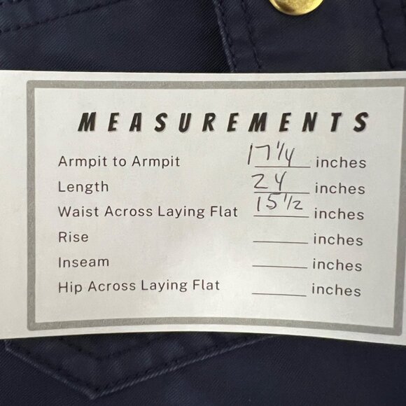 J Crew Womens Downtown Field Jacket Blue Waxed Cotton  Military 19034 size XXS - Picture 12 of 12